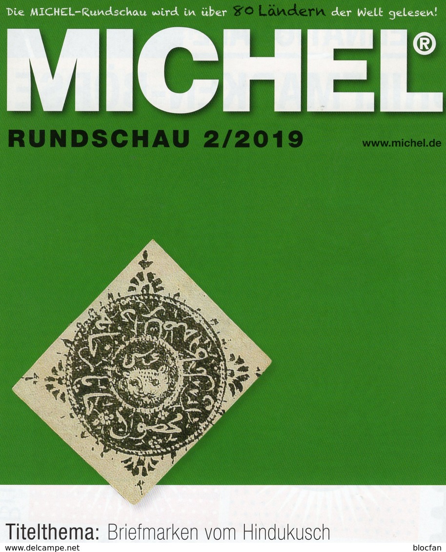 Stamps Rundschau Briefmarken MICHEL 2/2019 New 6€ Of The World Catalogue/magacine Of Germany ISBN 978-3-95402-600-5 - Philatelic Dictionaries
