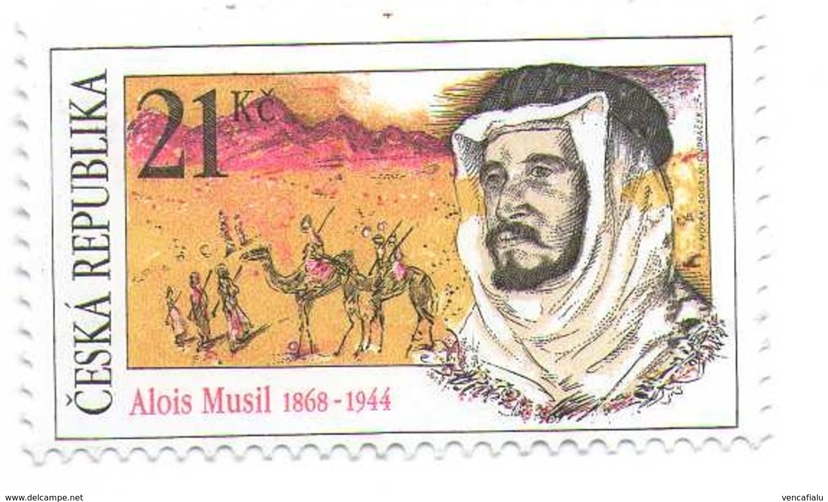 Czech Republic  2008 - Camels, Nice Czech Explorer Alois Musil, 1 Stamp, MNH - Sonstige & Ohne Zuordnung