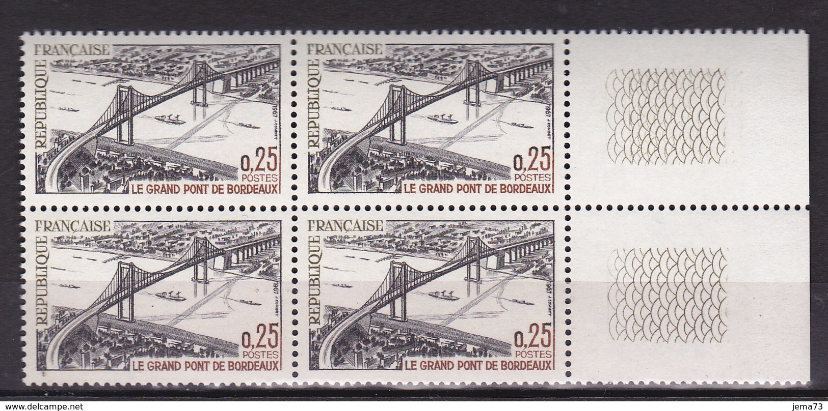 N° 1524 Grand Pont De Bordeaux: Un Bloc De 4 Timbres Neuf Impeccable - Neufs