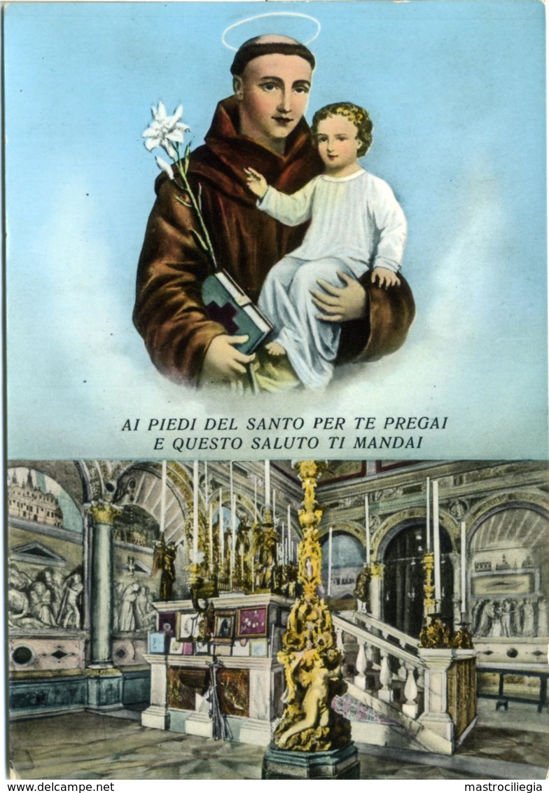 S. SANT'ANTONIO DA PADOVA  Il Santo Con Bambino E Giglio  Particolare Della Basilica - Santi