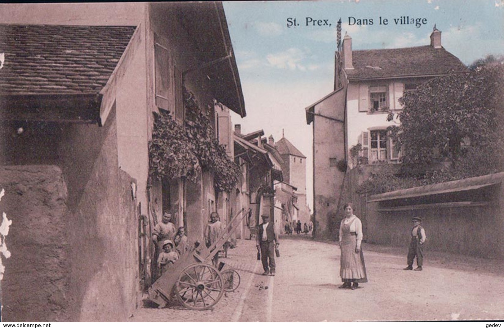 St Prex VD, Rue Du Village (601) Bord Gauche Endommagé - Saint-Prex