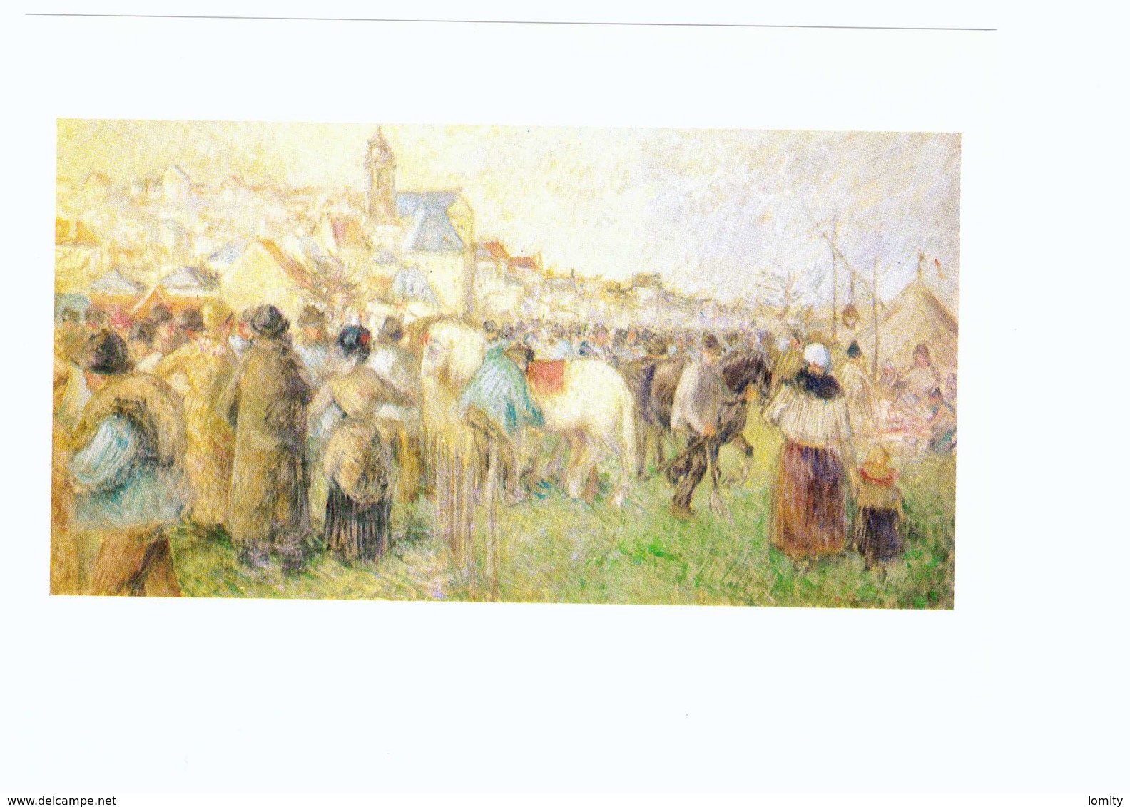 95 Pontoise Tableau Peintre Camille Pissaro Foire De La Saint Martin 1883 CPM - Pontoise