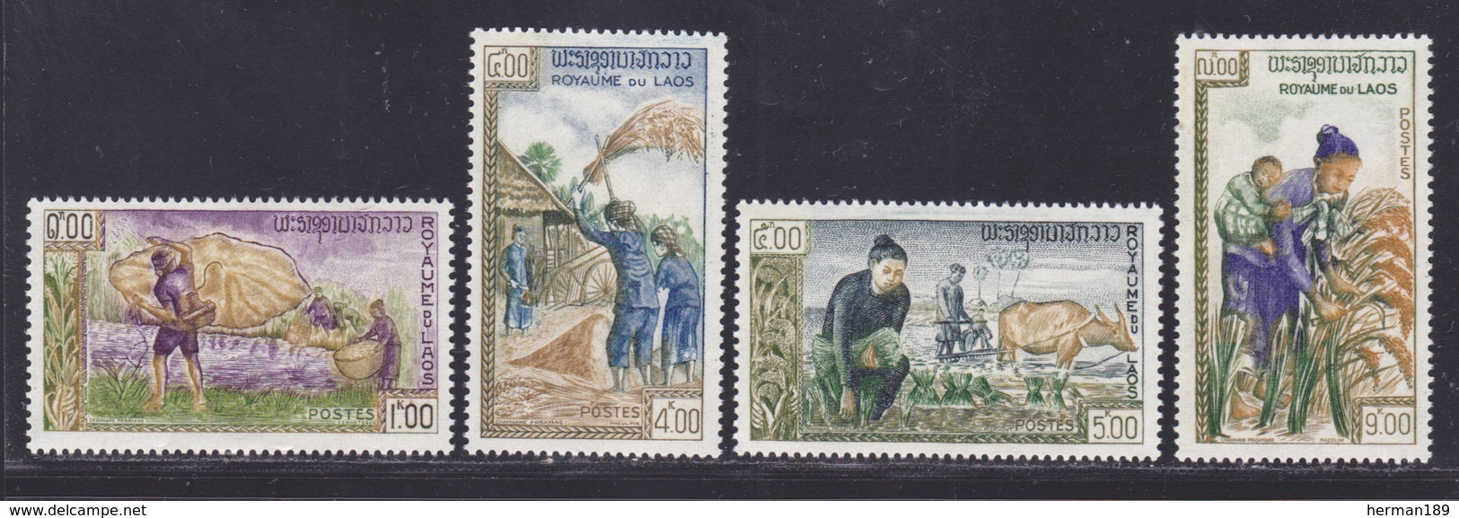 LAOS N°   86 à 89 ** MNH Neufs Sans Charnière, TB (D8661) Campagne Mondiale Contre La Faim - 1963 - Laos