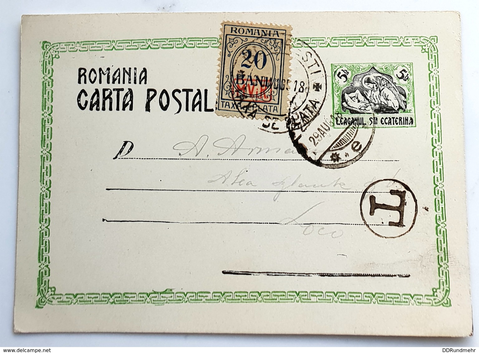 1920 Postkarte Gut Gestempelt Mi RO P54 Siehe Scan - Postal Stationery