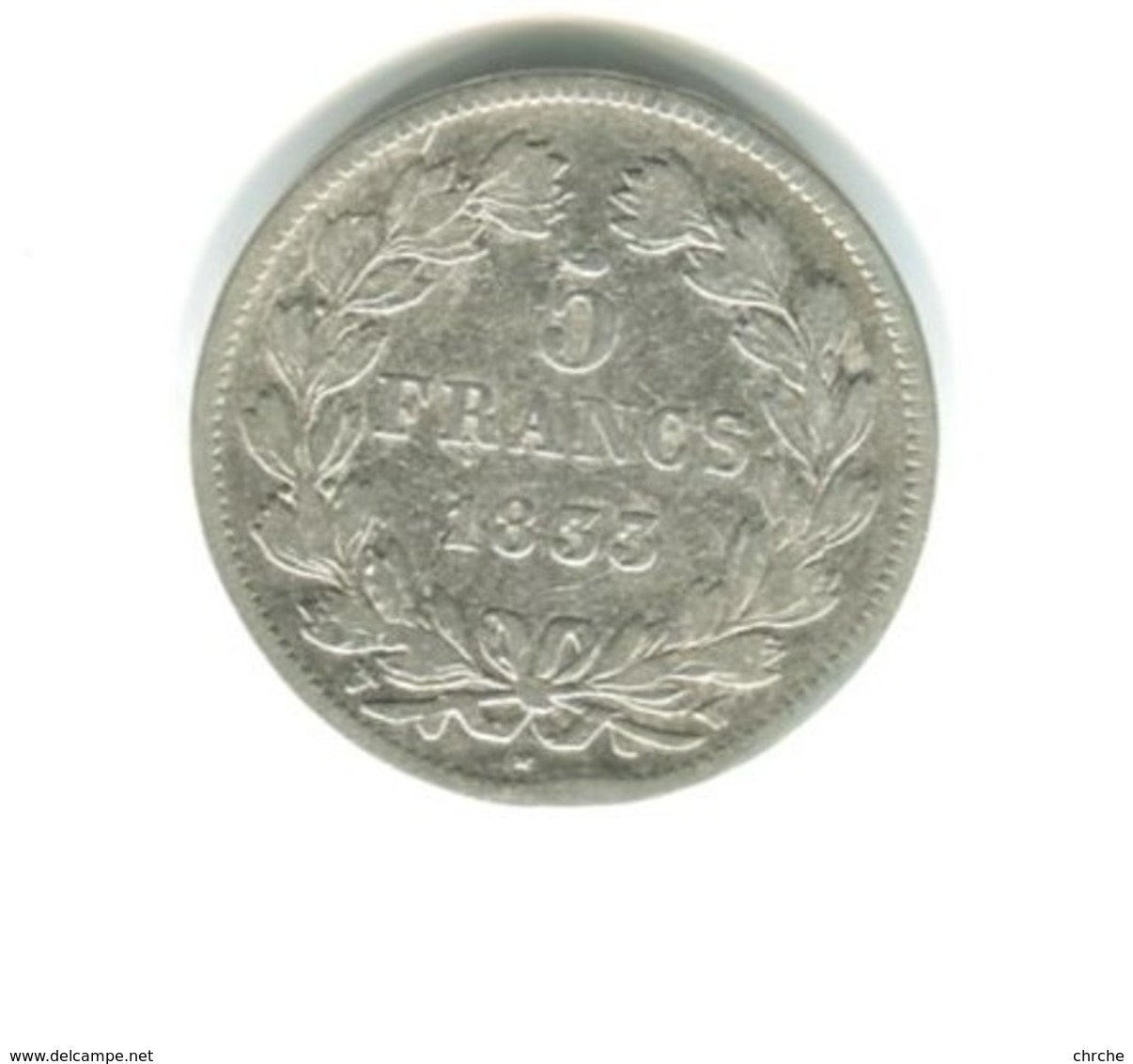 5 Francs Argent 1833W - Autres & Non Classés