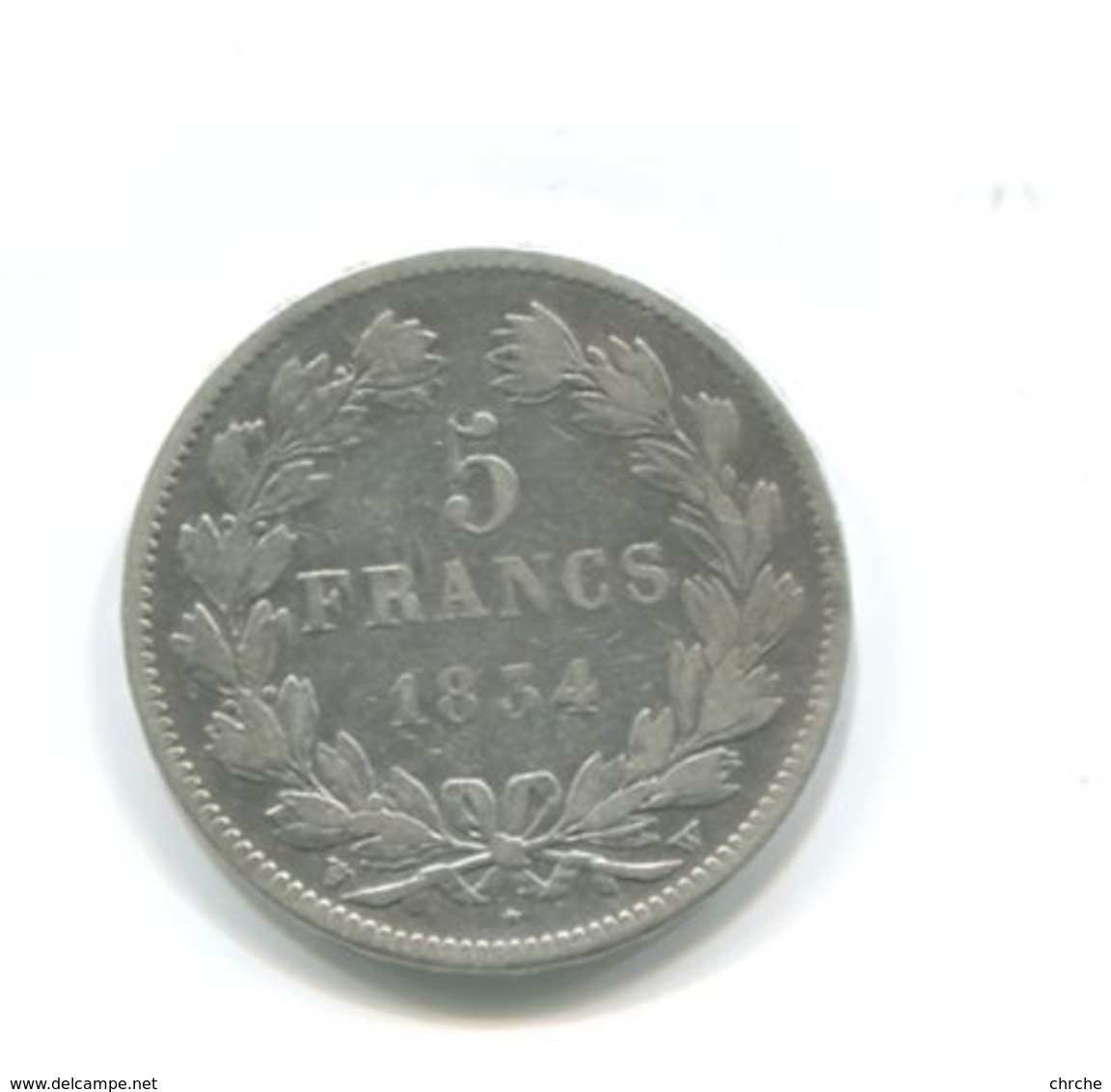 5 Francs Argent 1834W - Autres & Non Classés