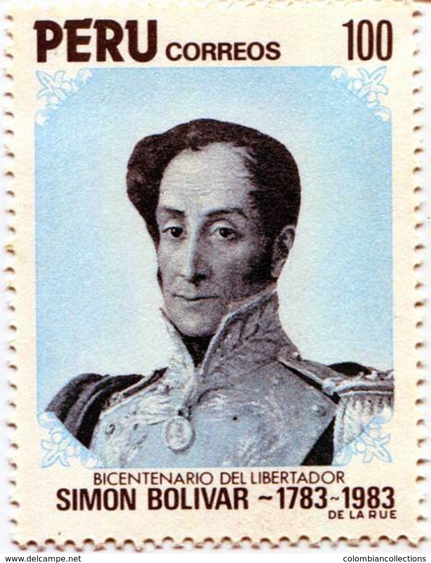 Lote P1983a, Peru, 1983, Sello, Stamp, Simon Bolivar - Perú