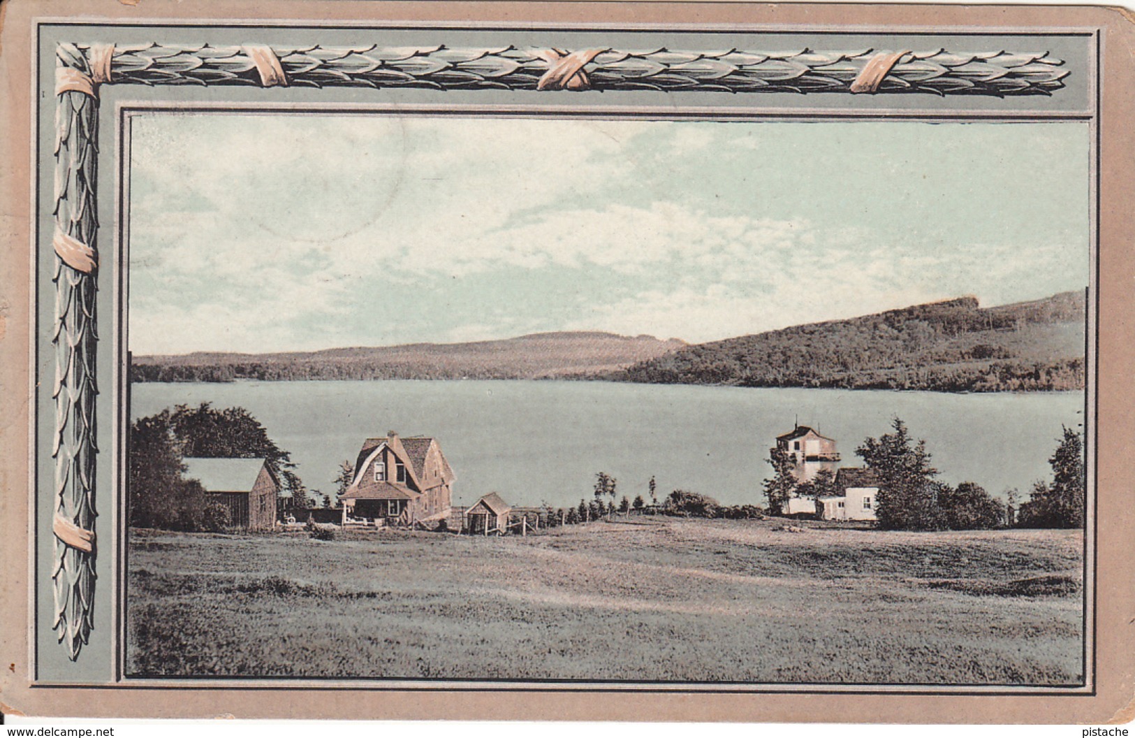 Vintage 1914 - Danville Québec - Nicolet Lakes - Stamp & Postmark - Written - 2 Scans - Autres & Non Classés