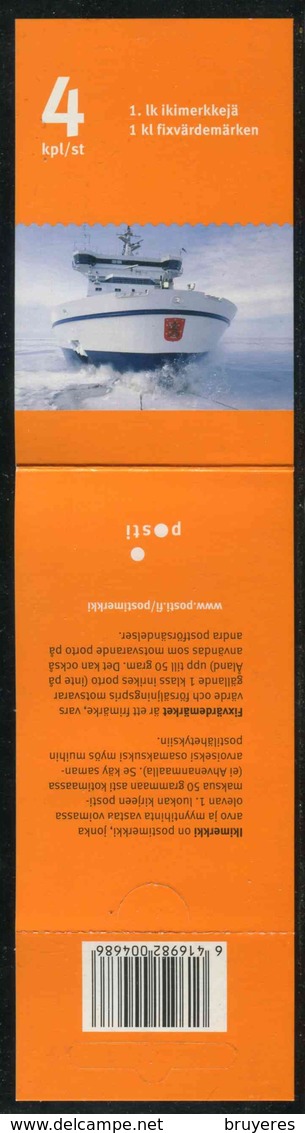 Carnet** De 2005 De Finlande De 4 Timbres Adhésifs "Navires Brise-glaces" - Blocks & Kleinbögen