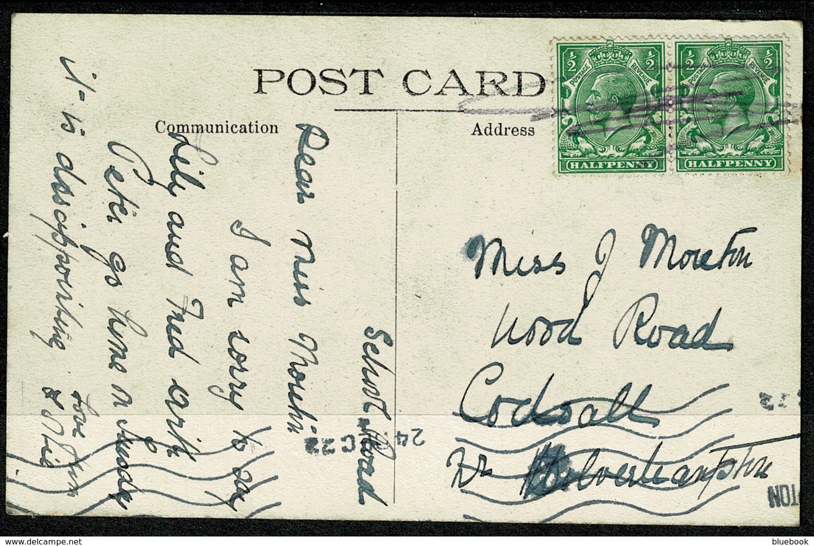 Ref 1276 - 1922 Postcard - Plas Mawr Conway - Caernarvonshire Wales - Caernarvonshire