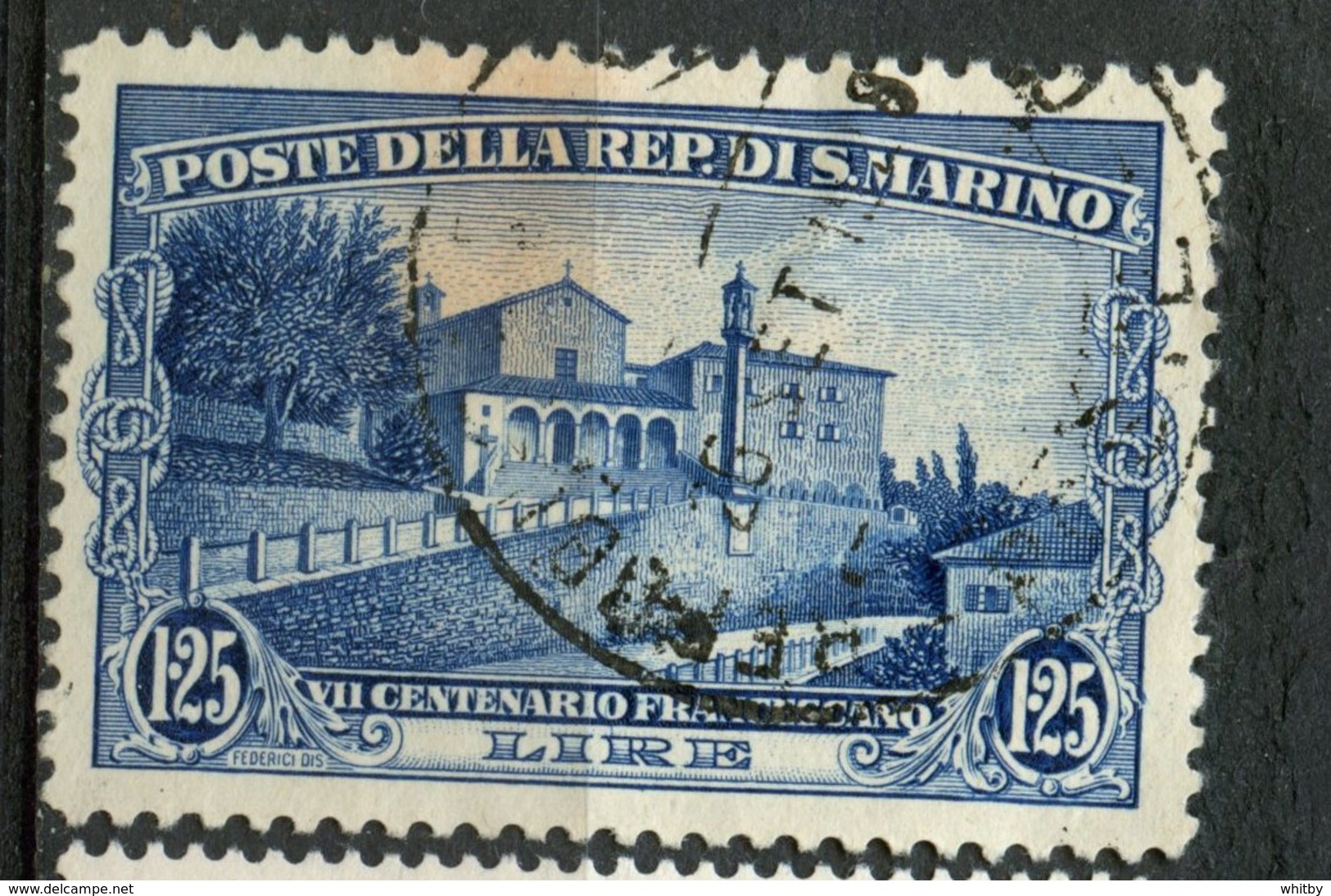 San Marino 1928 1.25L Church Issue #112 - Used Stamps