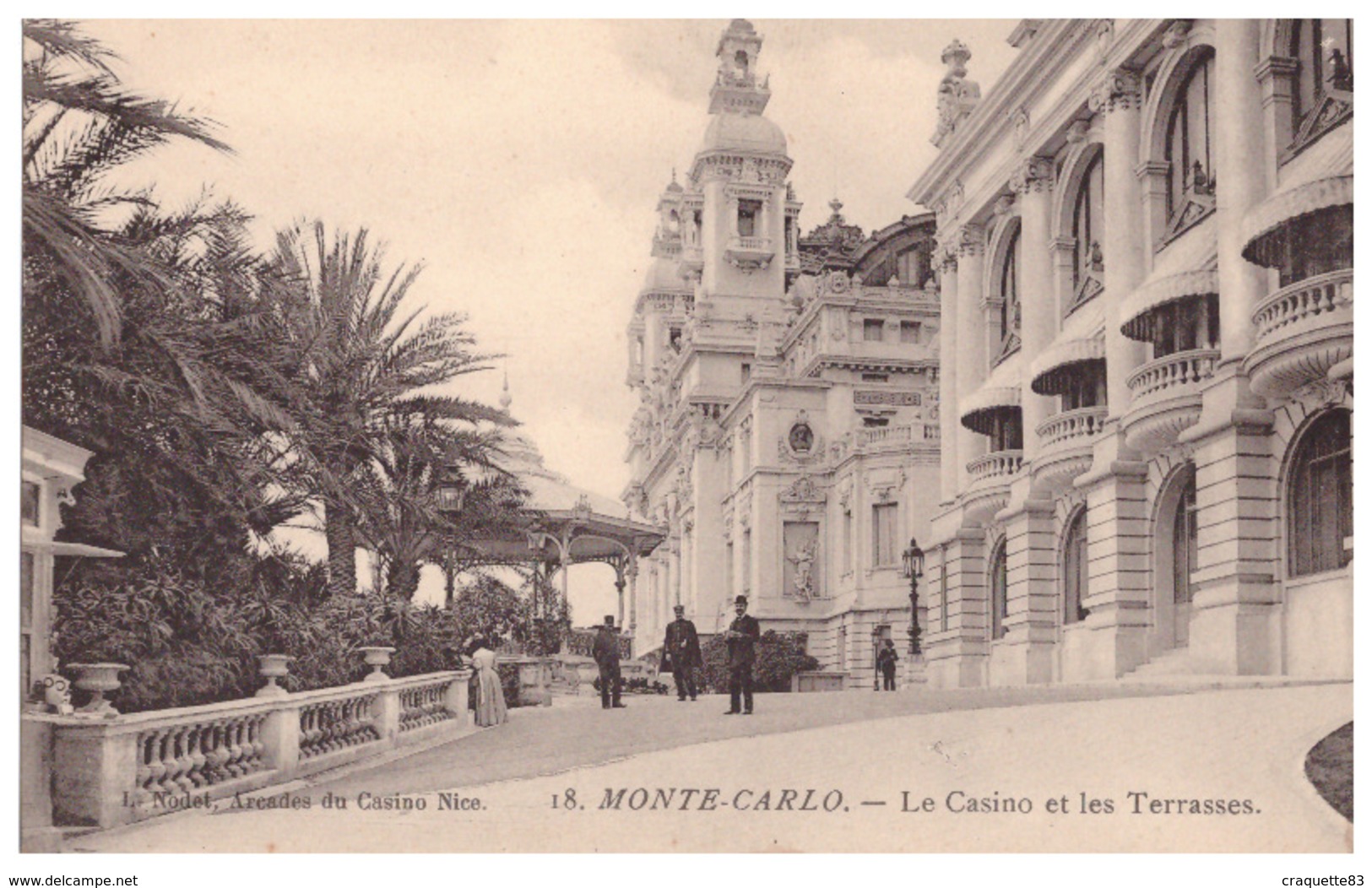 18  MONTE CARLO    LE CASINO ET LES TERRASSES      BELLE CARTE ANIMEE - Les Terrasses