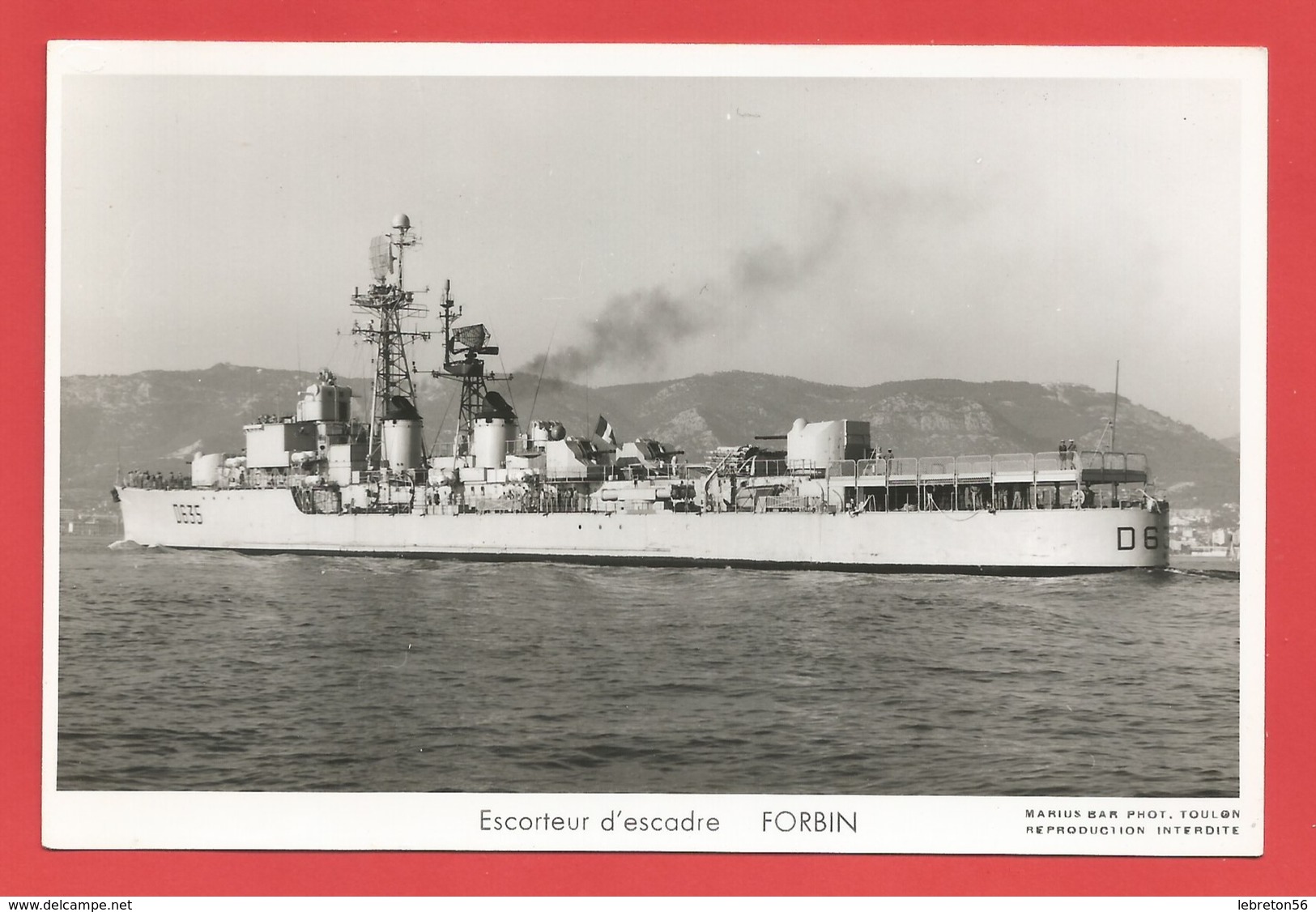 C.P.A. " Marine Nationale " Escorteur D'escadre FORBIN  -Voir 2 Photos - Warships