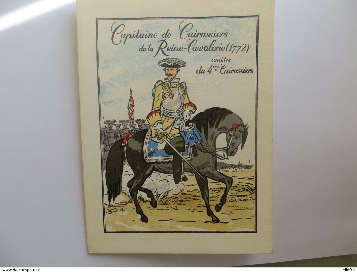 Programme Militaria Capitaine De Cuirassiers De La Reine Cavalerie -4 ème Regiment De Cuirassiers Fête De Saint Georges - Programmes