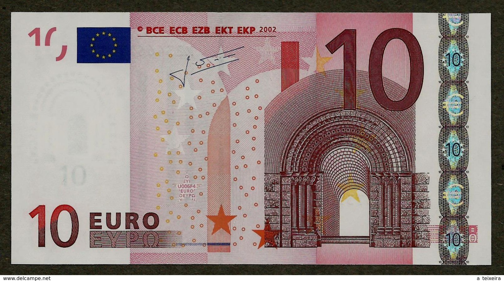 Portugal - 10 Euro - U006 F4 - M23466573526 - Trichet - UNC - 10 Euro