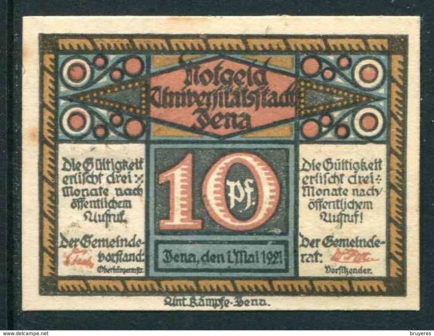 BILLET (format 5,5 X 4 Cm) - [11] Local Banknote Issues