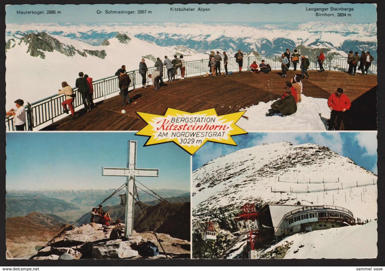 Bergstation Kitzsteinhorn  -  Gipfel   -  An Nordwestgrat  -  Ansichtskarte  Ca. 1975  (9814) - Kaprun