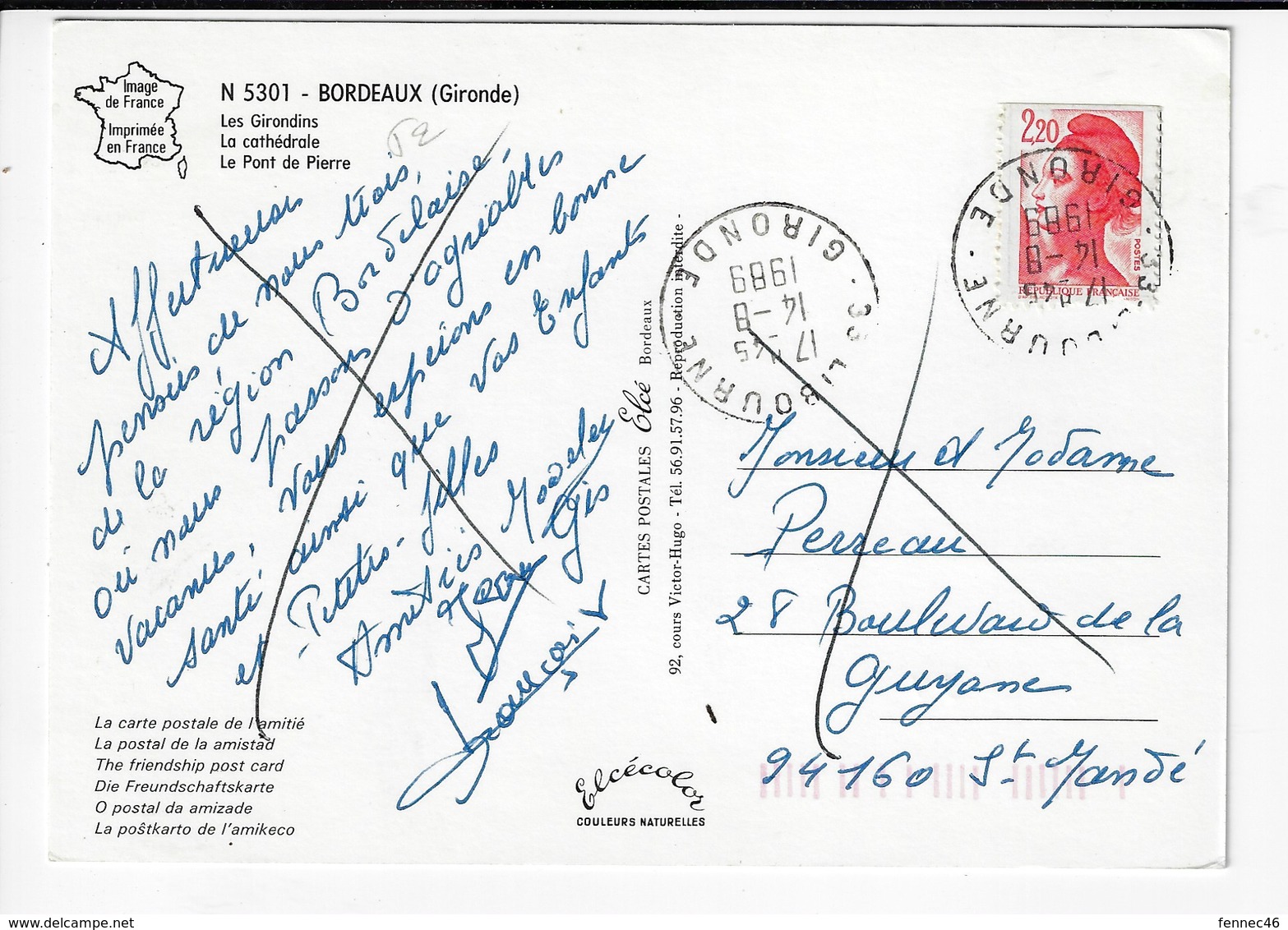 33 - BORDEAUX - Multi-vues - 1989 (T2) - Bordeaux