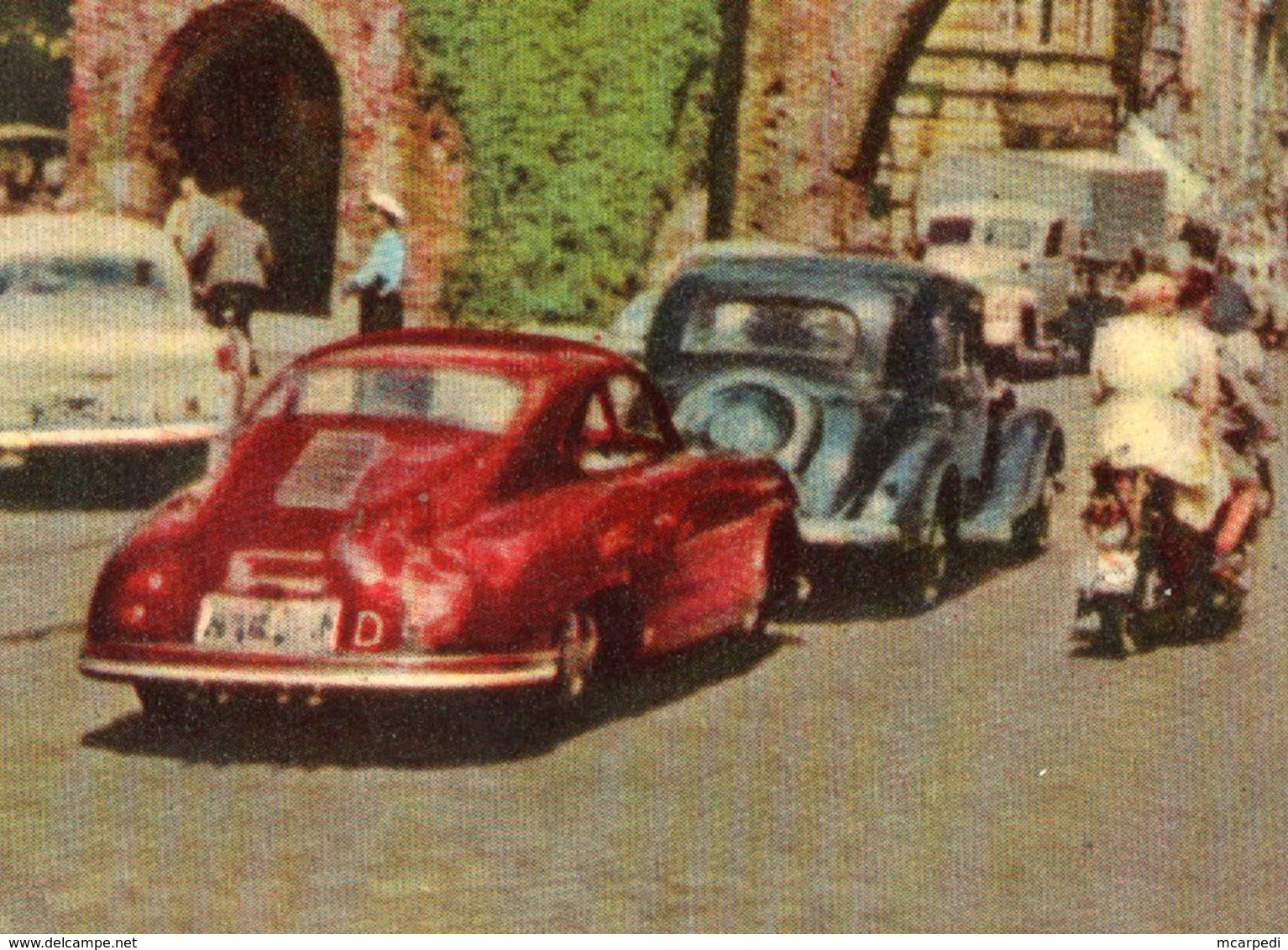 < Automobile Auto Voiture Car >> Porsche 356, Mercedes 170, VW Cox Beetle Käfer - Voitures De Tourisme