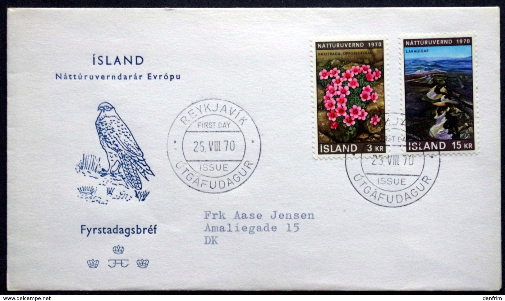 Iceland 1970  Nature Protection Year  Minr.447-48    FDC  (4792 ) - FDC