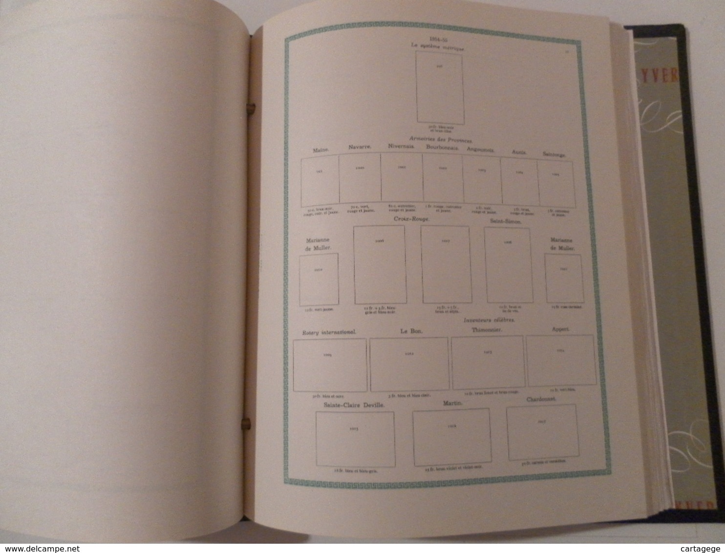 ALBUM YVERT ET TELLIER AVEC FEUILLES DE RANGEMENT 1937/1969 + 1999 - Reliures Et Feuilles