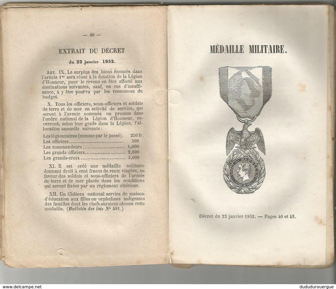 PRECIS SUR LES ORDRES DE CHEVALERIE FRANCAIS ET DES DECORATIONS EN GENERAL 1858 - Autres & Non Classés