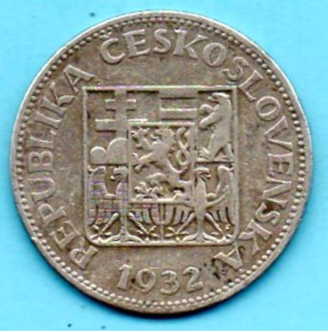 (r65)  TCHECOSLOVAQUIE  10 Korun 1932 Silver  KM#15 - Tchécoslovaquie