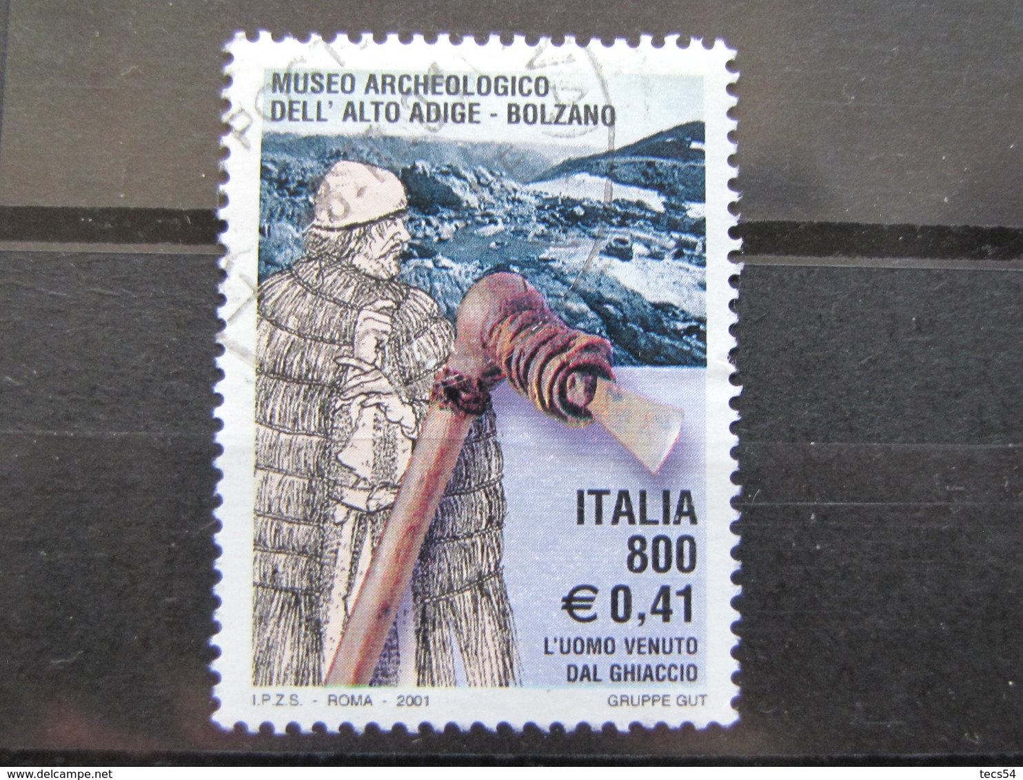 *ITALIA* USATI 2001 - MUSEO ARCHEOLOGICO ALTO ADIGE - SASSONE 2564 - LUSSO/FIOR DI STAMPA - 2001-10: Used