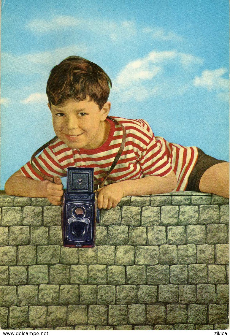 Advertising - YASHICA MAT - Japan - Photo - Boy - Werbepostkarten