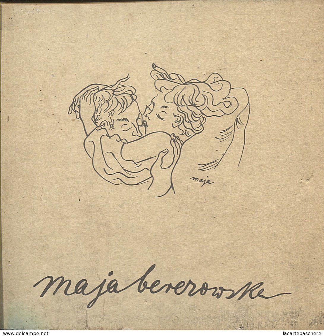 RARE DESSINS ET AQUARELLES PAR MAJA BEREZOWSKA EDITIONS POLONIA VARSOVIE 1958 EROTISME BEAUTE ET TENSION SENSUELLE - Art