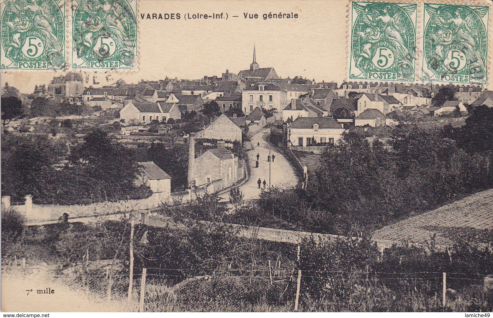 VARADES (Loire-Inf.) Vue Générale Circulée Timbrée - Varades