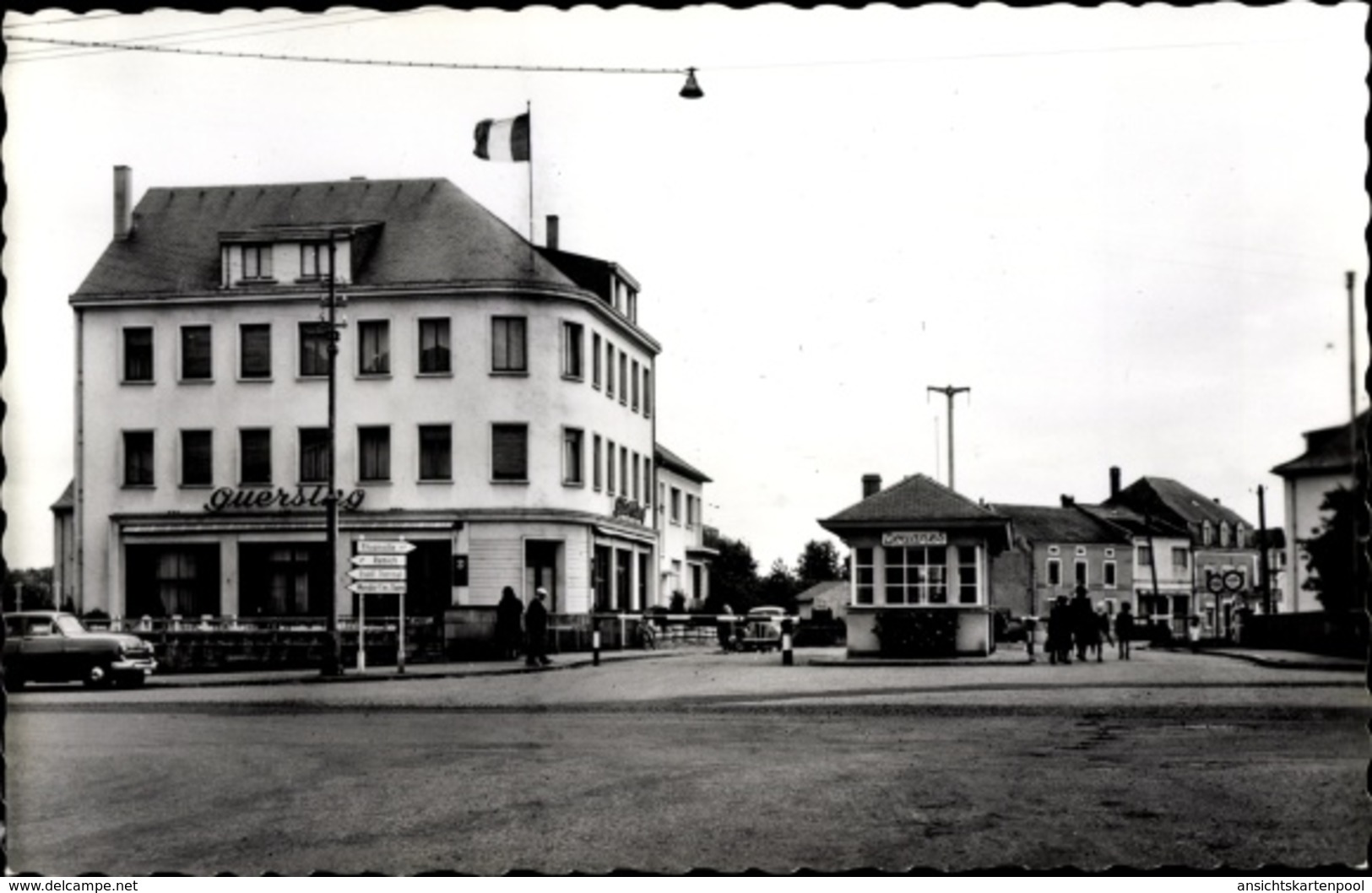 Cp Mondorf Les Bains Bad Mondorf Luxemburg, Douane Pour La France, Guersing, Voiture - Sonstige & Ohne Zuordnung