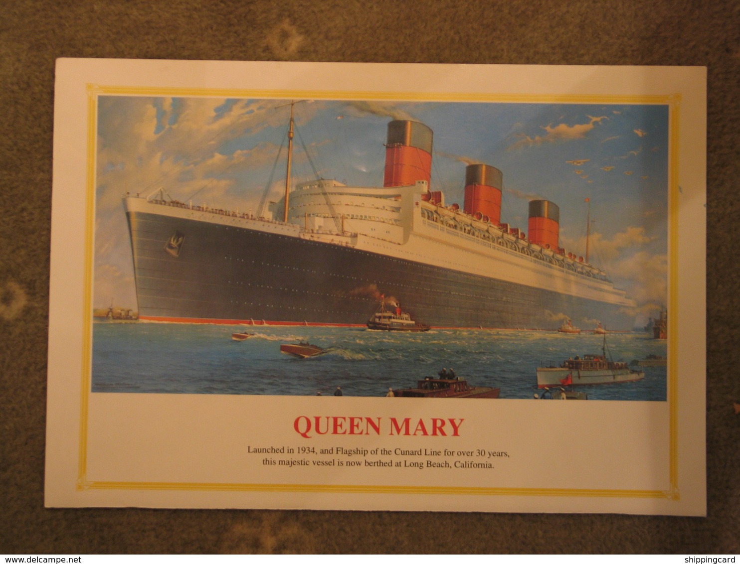 CUNARD QUEEN MARY/AQUITANIA CLASSIC ADVERT - Paquebots