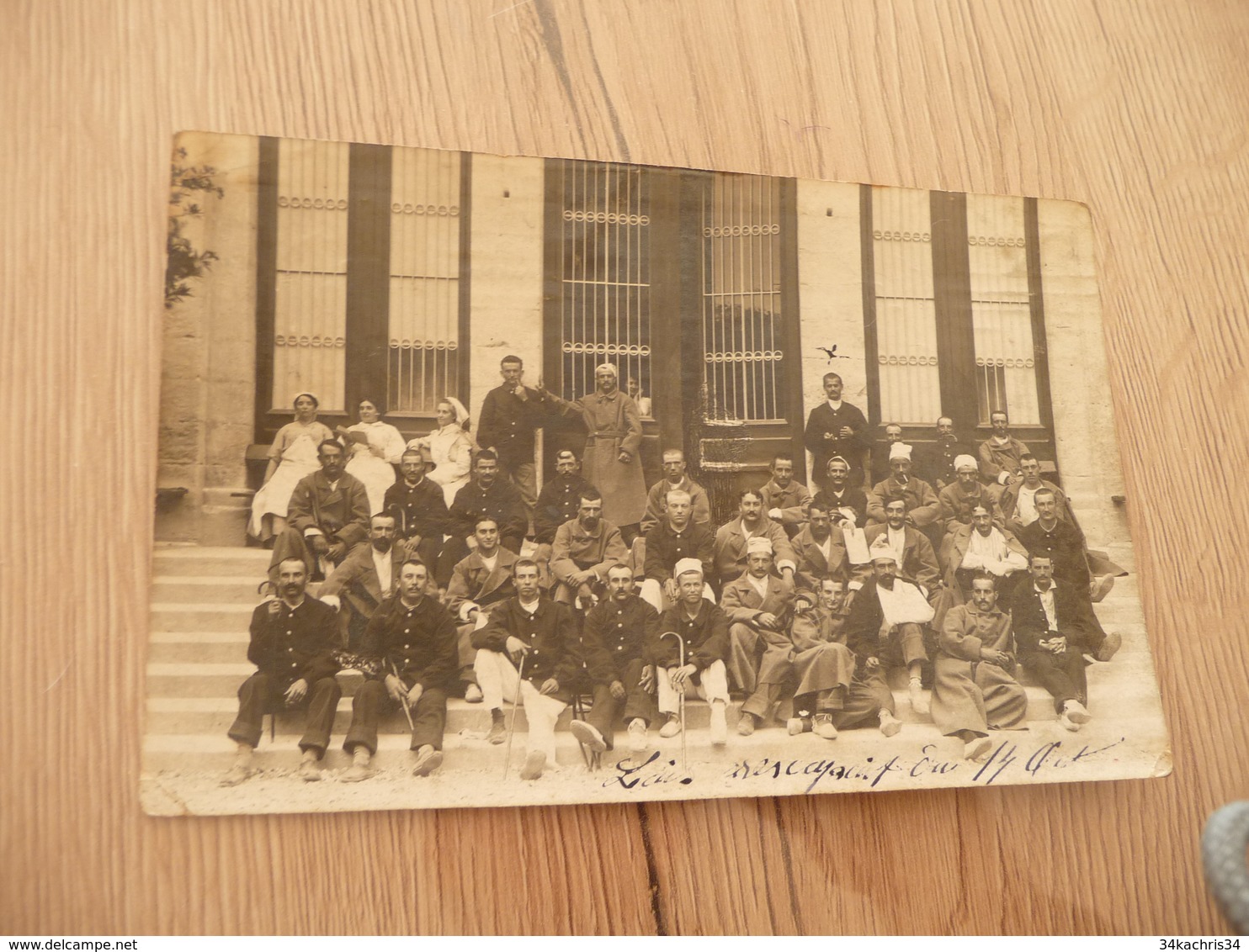 Carte Photo 30 Gard Anduze Militaires Soldats Blessés Hôpital BE - Anduze