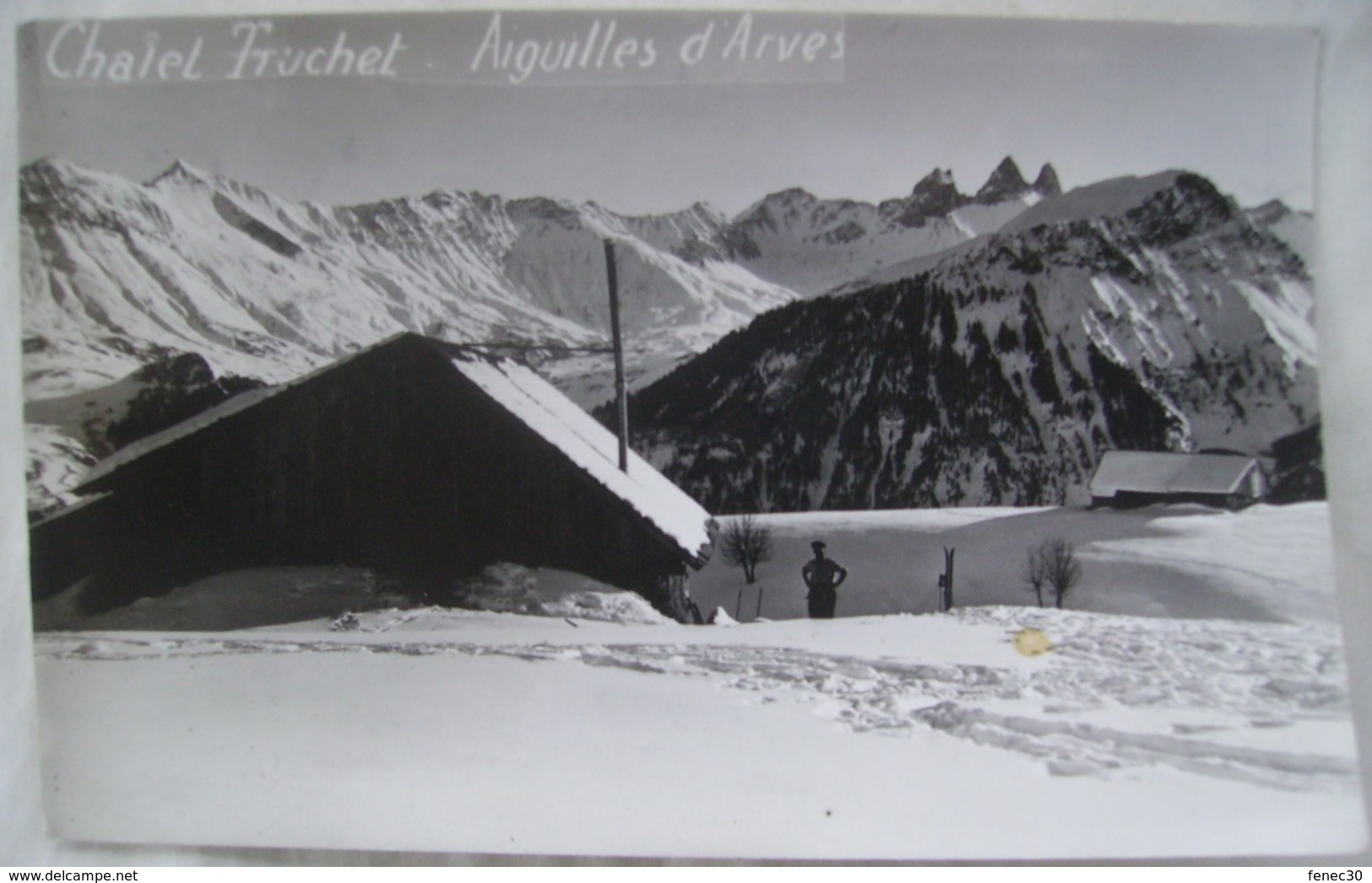 Chalet Truchet Aiguilles D'Arves Rare Carte Photo - Autres & Non Classés