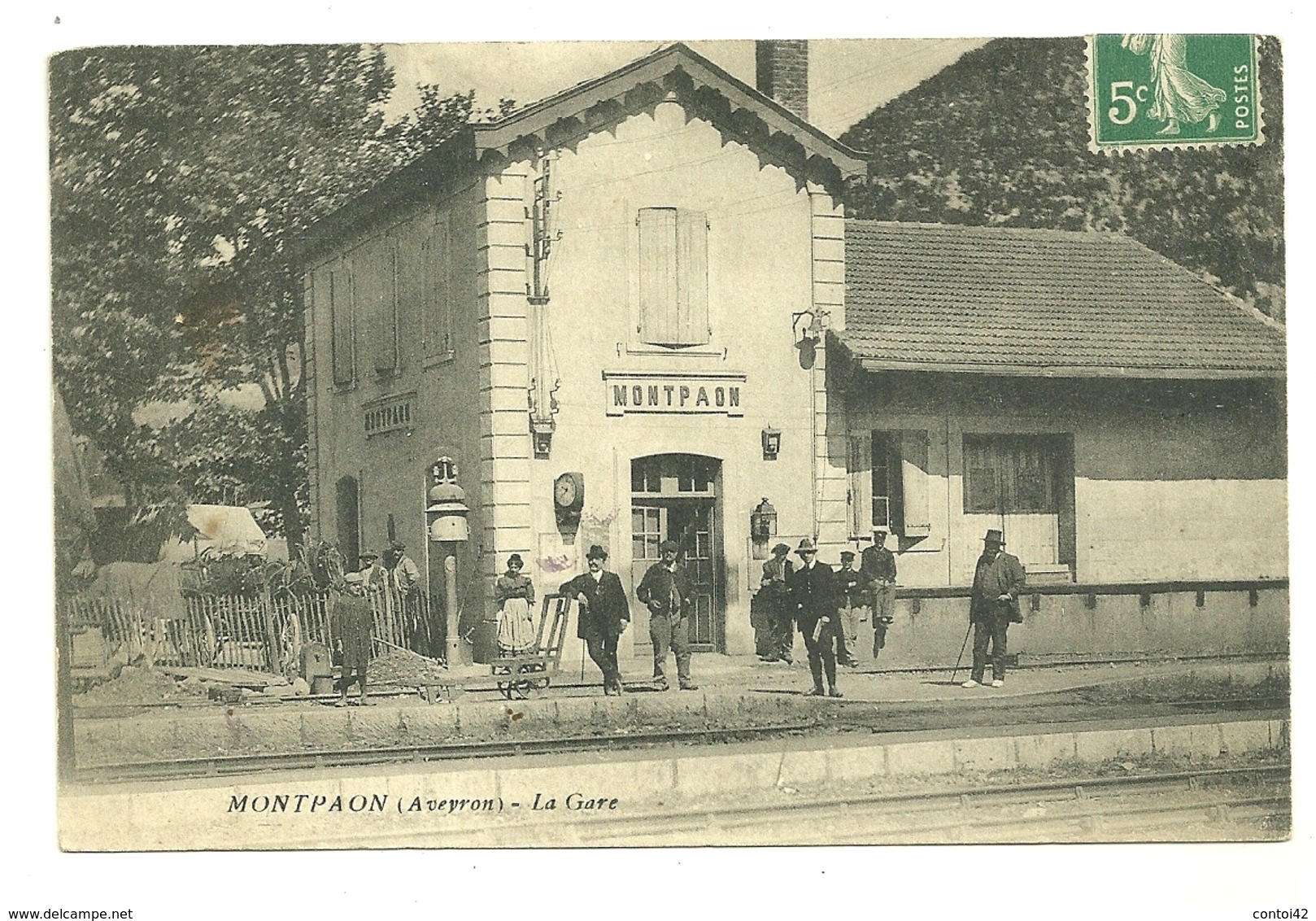 12 MONTPAON GARE CHEMIN DE FER ANIMATION AVEYRON - Autres & Non Classés