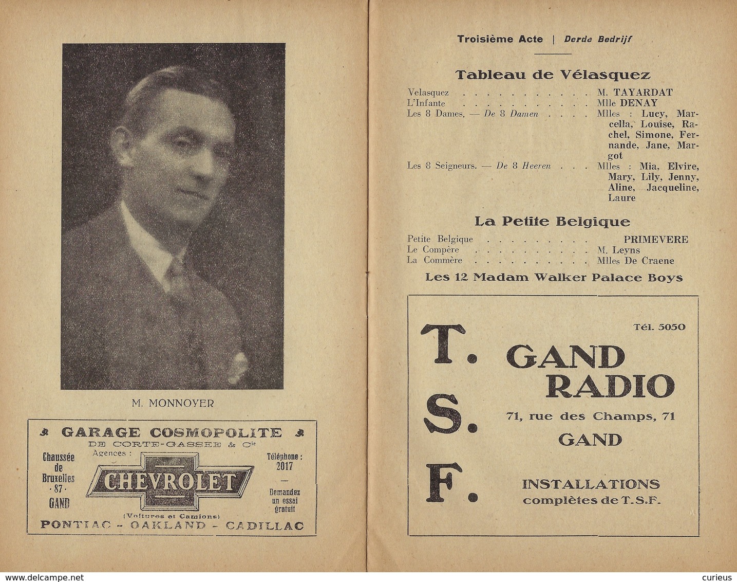 GENT * NOUVEAU CIRQUE DE GAND * PROGRAMME * GAND EN FLEURS * 1928 * RECLAMES * 12 PP * 21 X 13.5 CM - Gent