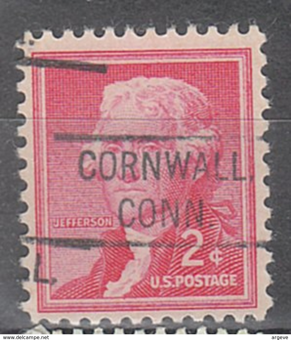 USA Precancel Vorausentwertung Preo, Locals Connecticut, Cornwall 804 - Vorausentwertungen