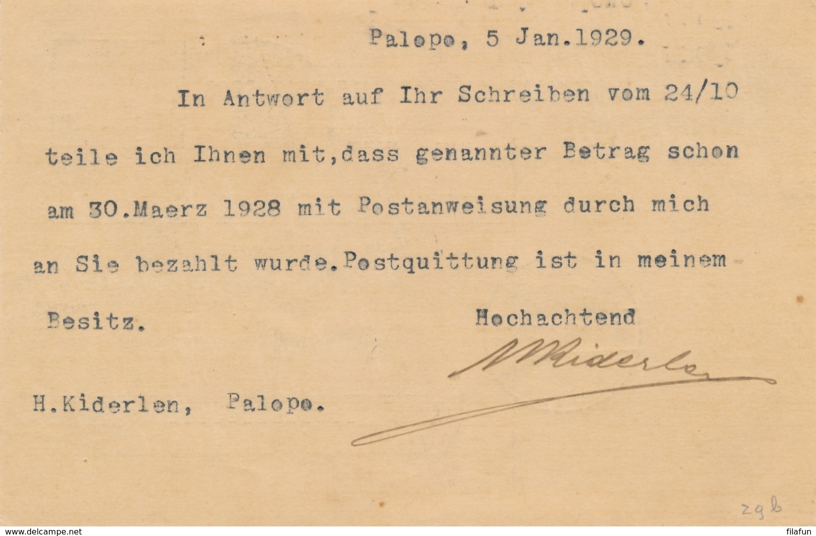 Nederlands Indië - 2x 7,5 Cent Vürtheim II, Briefkaart G29a En B (beide Kartonsoorten) 1x Van LB PALOPPO Naar Hamburg - Indes Néerlandaises