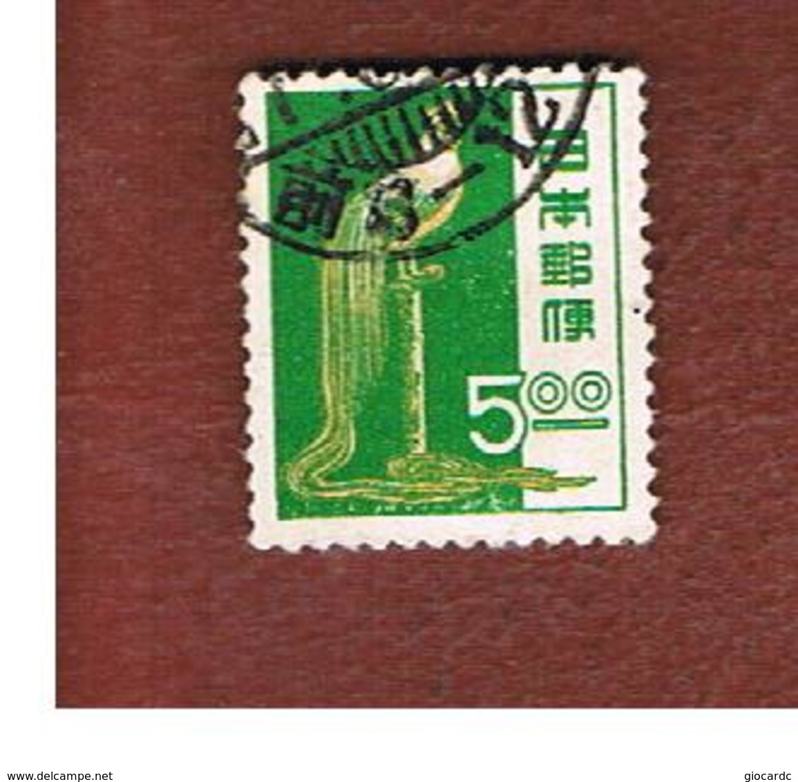 GIAPPONE  (JAPAN) - SG 595  -   1951  BIRDS: GALLUS GALLUS DOMESTICUS- USED° - Usati