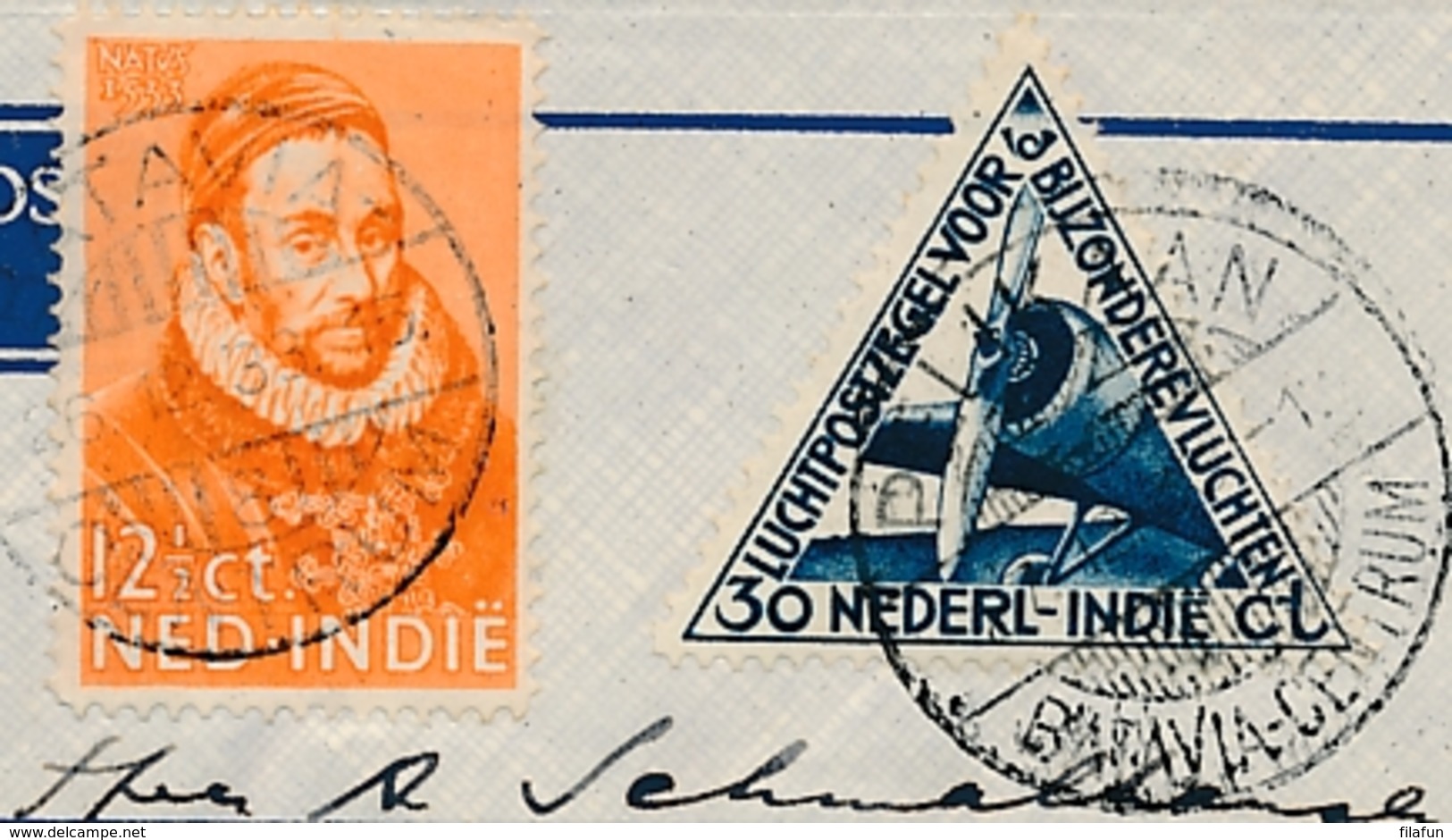 Nederlands Indië - 1933 - Pelikaanvlucht Van Batavia/8 Naar Helmond / Nederland - Nederlands-Indië
