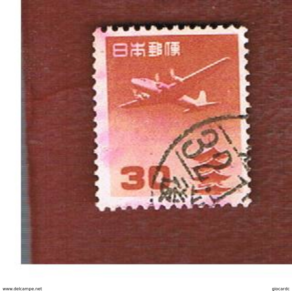 GIAPPONE  (JAPAN) - SG 674  -   1952  AIRMAIL: AIRPLANE 30  - USED° - Airmail