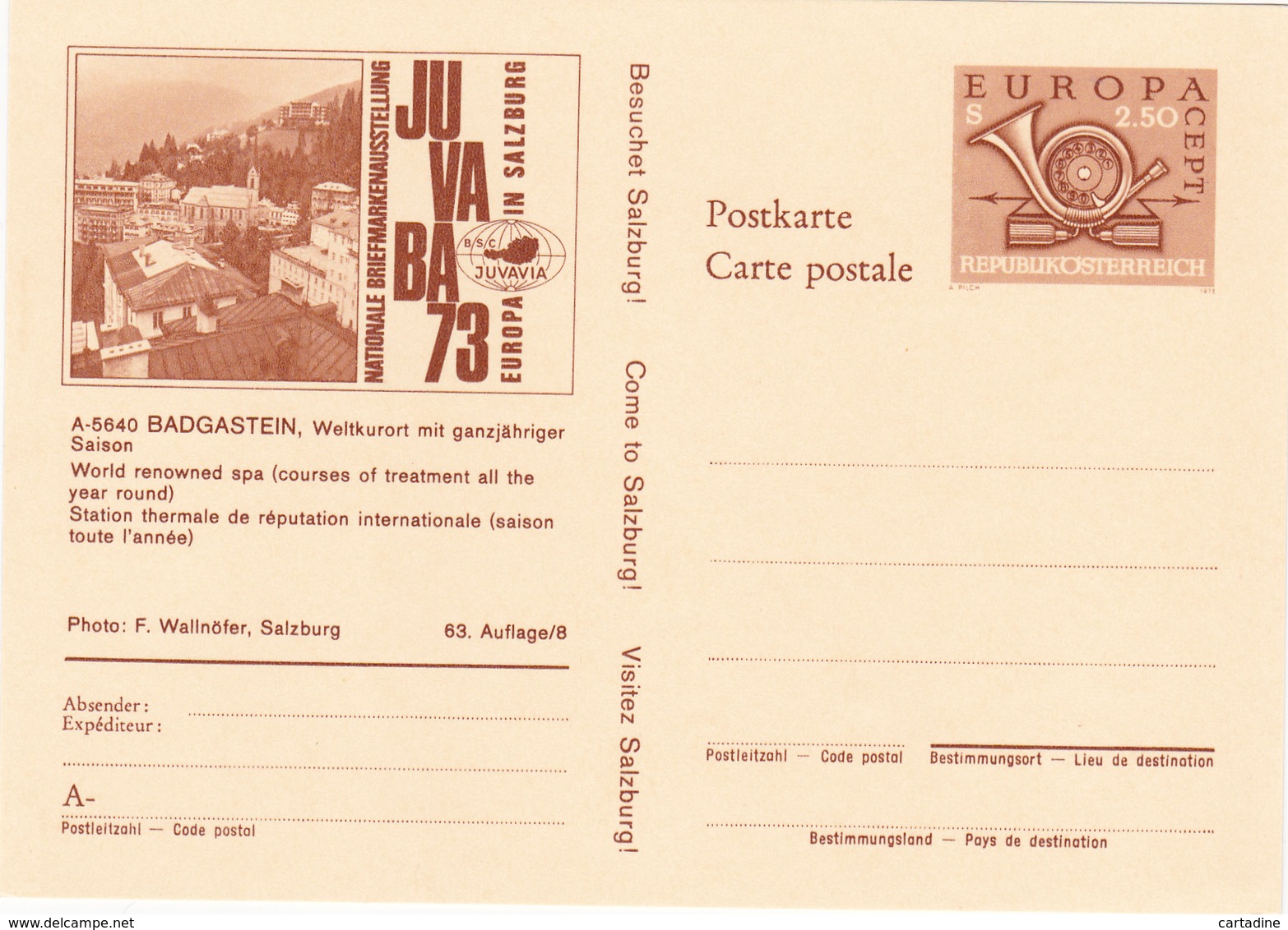 Entier Postal Stationery  - Österreich / Autriche - Série Complète (16 différents) - JUVABA 73