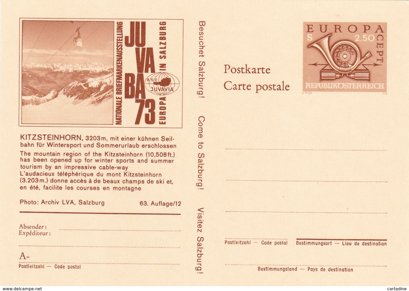 Entier Postal Stationery  - Österreich / Autriche - Série Complète (16 différents) - JUVABA 73