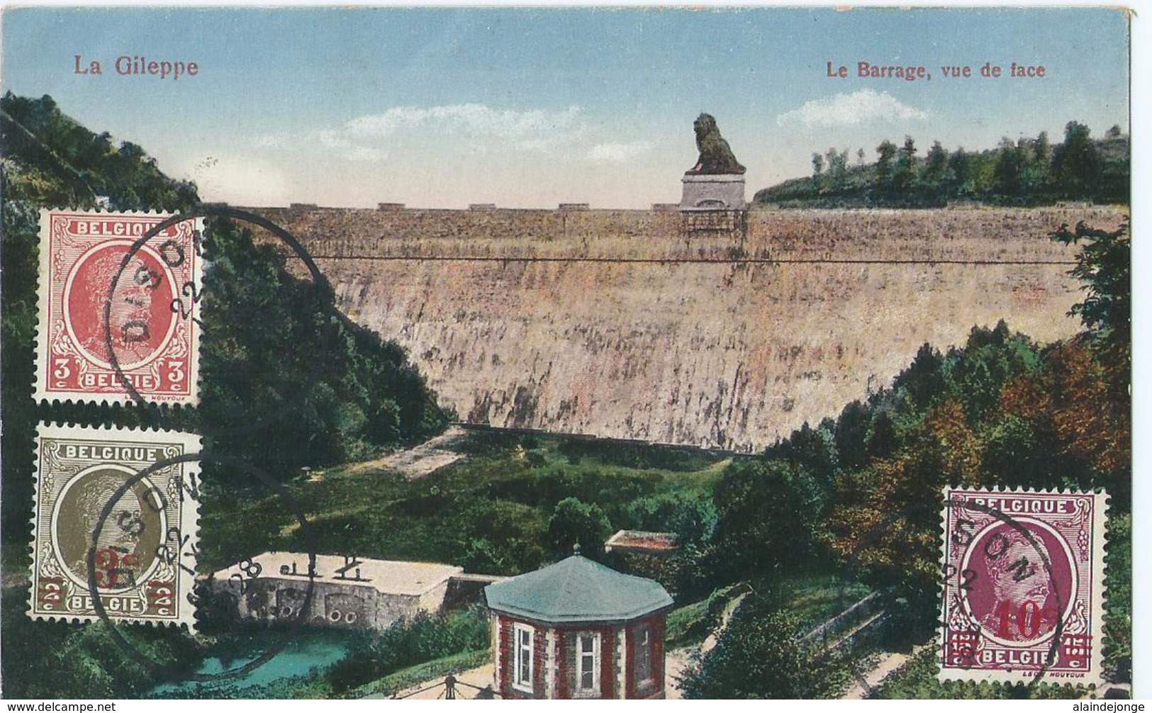 La Gileppe - Le Barrage, Vue De Face - Edition Guggenheim & Co No 16776 - 1928 - Gileppe (Stuwdam)