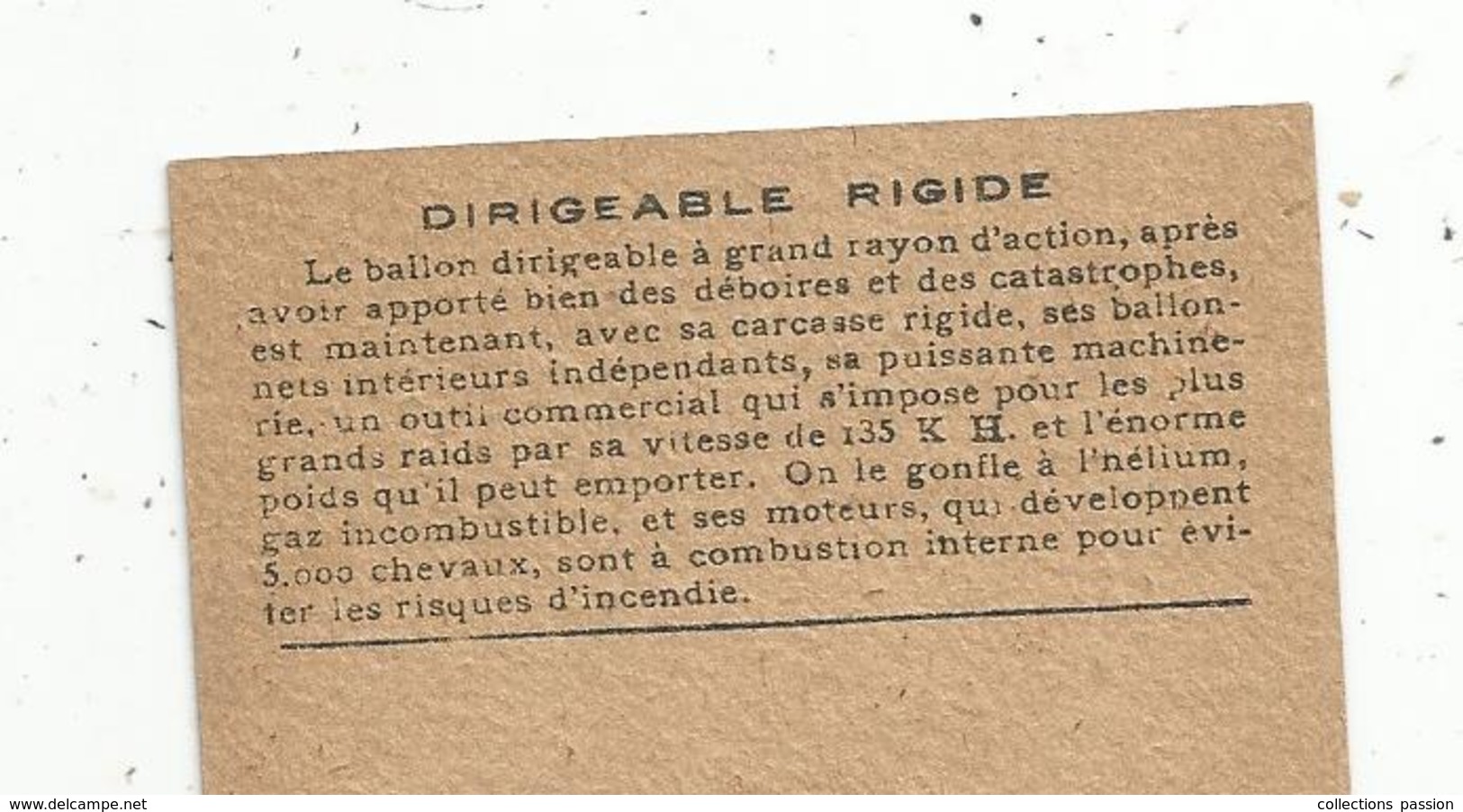 Chromo , AVIATION , DIRIGEABLE RIGIDE , 2 Scans - Autres & Non Classés