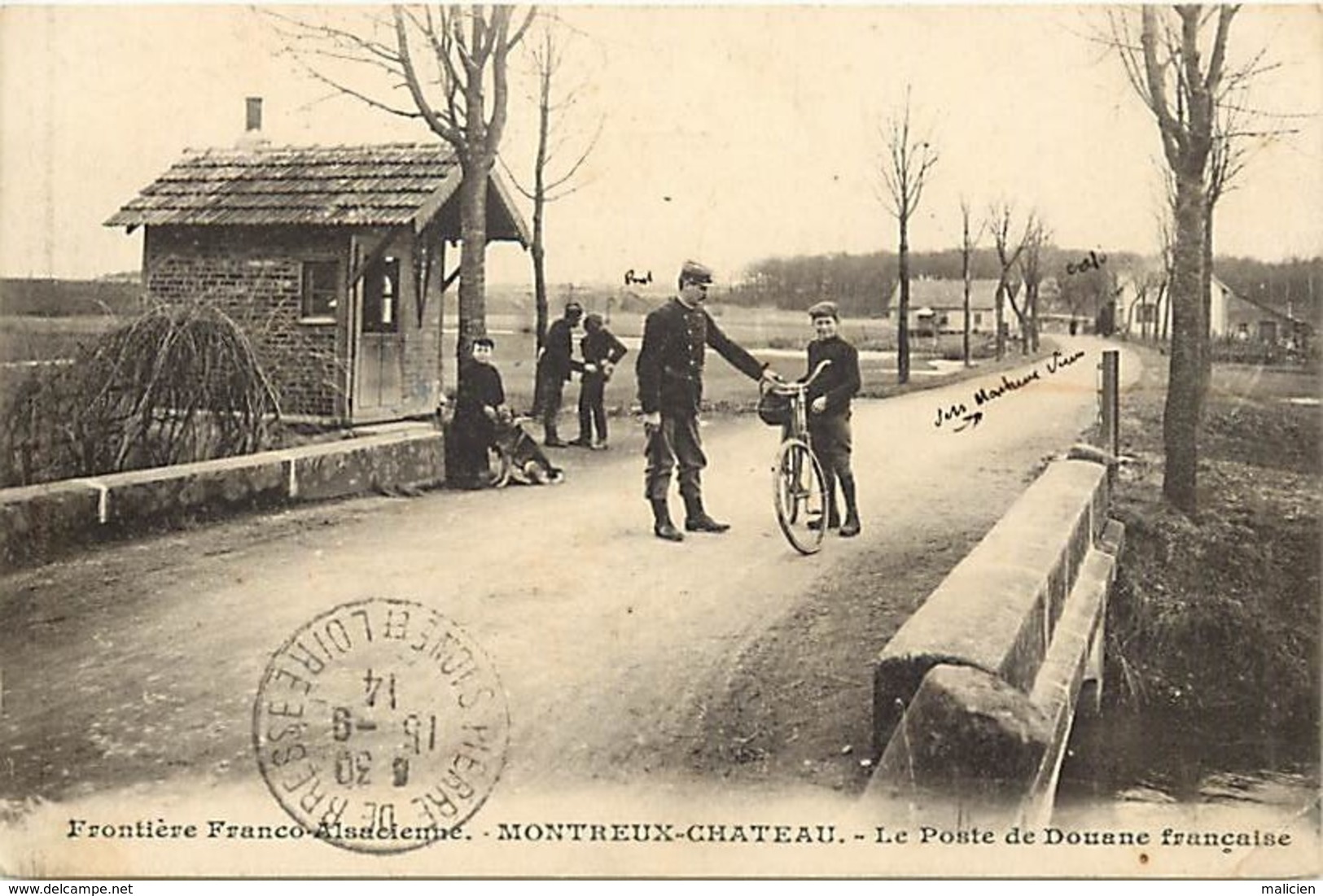 Dpts Div.-ref-AAG271- Territoire De Belfort - Montreux Chateau - Poste Douane Française - Douanes - Douaniers - Metiers - Autres & Non Classés