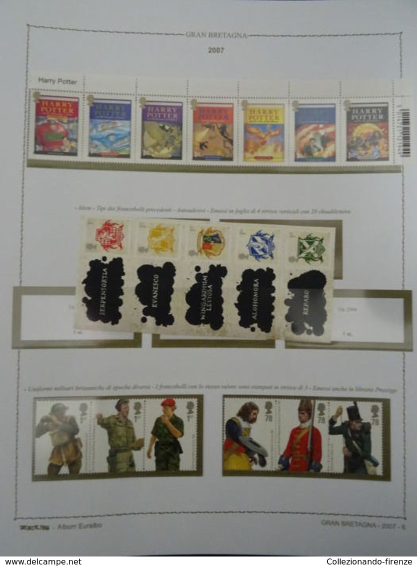 Lotto francobolli Gran Bretagna dal 2011 al 1986 Nuovi MNH** Completo di cartella A22 + libretti e foglietti
