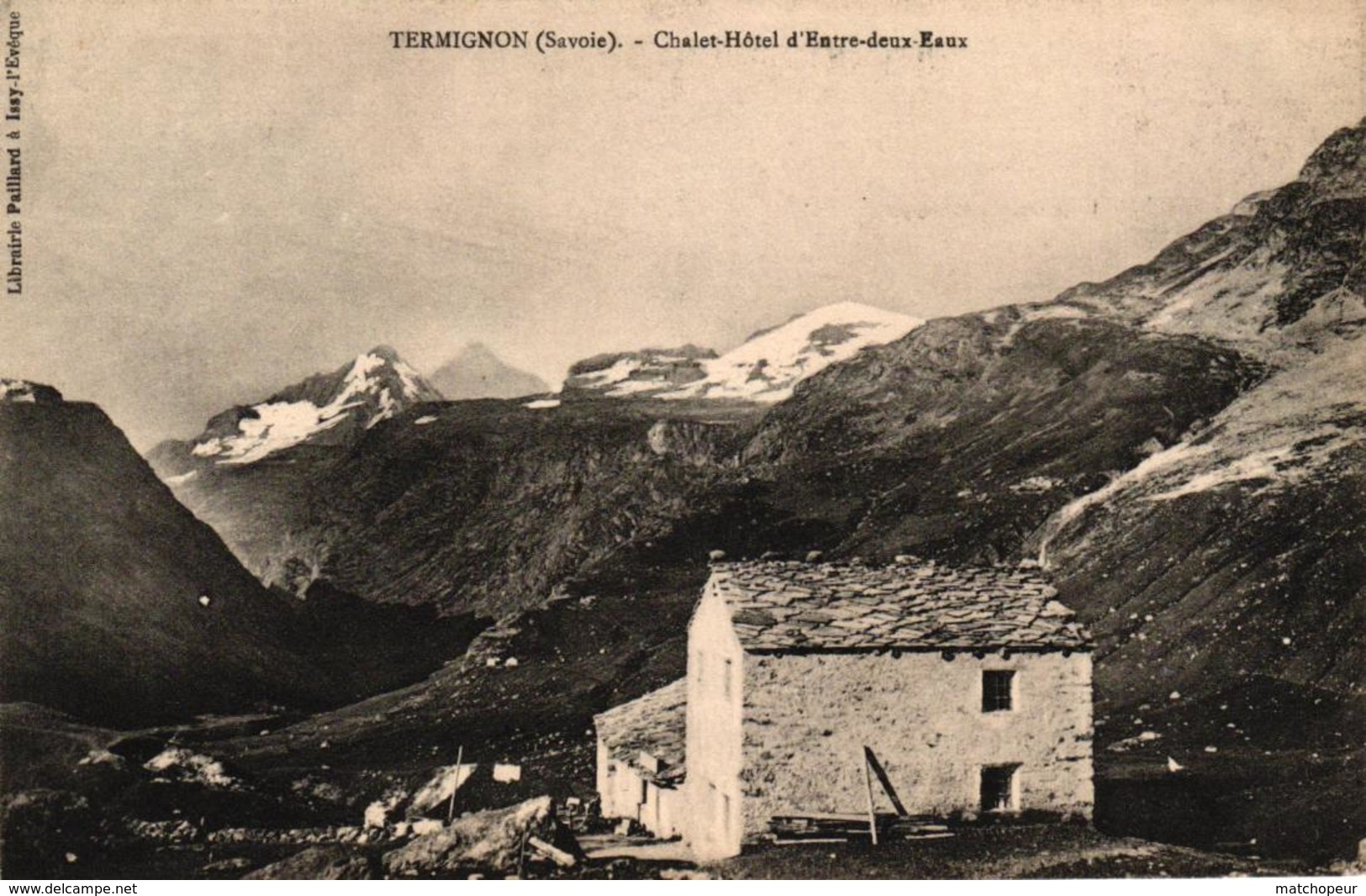 TERMIGNON -73- CHATEL HOTEL D'ENTRE DEUX EAUX - CACHET INTERESSANT DE L'HOTEL - Autres & Non Classés