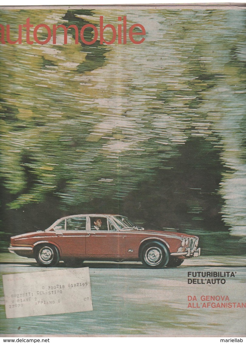 L'AUTOMOBILE .RIVISTA,SETTIMANMALE.N.10 RIV.1970 - Motori